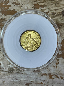 $2.50 Gold Indian Quarter Eagle Coin