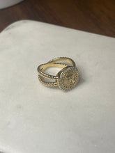 Load image into Gallery viewer, Texas Tech Rope Ring With Diamonds
