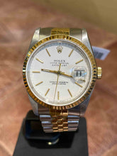 Load image into Gallery viewer, Rolex Datejust 16233 White Dial 36mm
