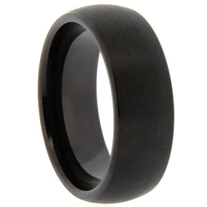 Brushed Black Tungsten Ring