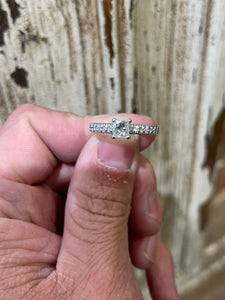 0.53ct Princess Cut Diamond Ring